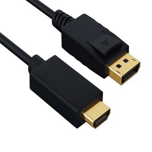 SANOXY 3ft Gold Plated Premium DisplayPort 1.2 to 4K HDMI Male to Male Cable - 1 of 4