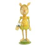 Jorge De Rojas Bunny Bunny  -  One Figurines 9.25 Inches -  Easter Rabbit Spring Basket  -  43047  -  Polyresin  -  Green