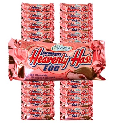 Elmer's Strawberry Heavenly Hash Eggs - 24 Individual Eggs- Strawberry Flavored Chocolate, Marshmallow and Almond Easter Candy