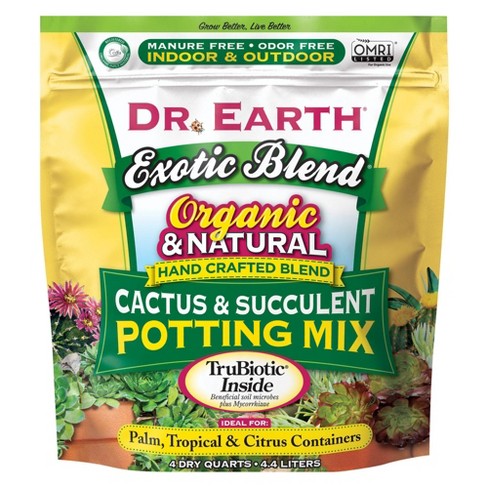 Dr Earth Cactus And Succulent Potting Soil 4qt Target