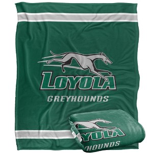 Loyola University Maryland Primary Logo Silky Touch Blanket White 50x60 - 1 of 4