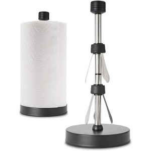 Paper Towel Holder Easy One-Handed Operation - Model Has Suction Cups and Holds All Paper Towel Rolls - 1 of 4