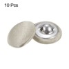 Unique Bargains Blouses Sweater Round Aluminum Cotton Fabric Cloth Covered Buttons 10 Pcs - 3 of 4