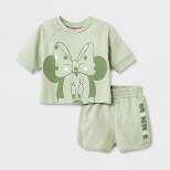 Toddler Girls' Mickey Mouse & Friends Top and Bottom Set - Green
