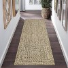 Modern Hallway Runner Rug, Washable Non-Slip Low Pile Carpet, Soft Stain-Resistant Faux Wool Rug for Kitchen, Bedroom - 2 of 4