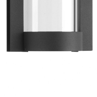 Progress Lighting Z-1030 1-Light Outdoor LED Wall Sconce, Antique Bronze, Clear Glass Shade