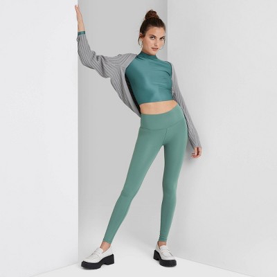 Women's High-waisted Classic Leggings - Wild Fable™ Deep Olive M : Target