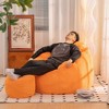 CAVINAS Oversized Bean Bag Chair, Faux Fur Shell-Shaped Large Bean Bag Chair with Filler, Accent Sofa Chair for Adults and Kids - 3 of 4