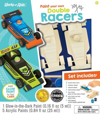 Works of Ahhh Craft Set - Double Racers Classic Wood Paint Kit