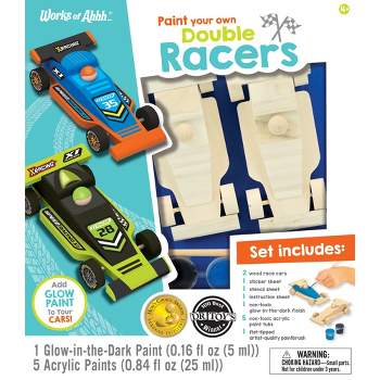 Works of Ahhh Craft Set - Double Racers Classic Wood Paint Kit