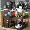 Acoinel 2 Pack Under Sink Organizer, 2 Tier Bathroom Cabinet Organizer with Sliding Basket - 2 of 4