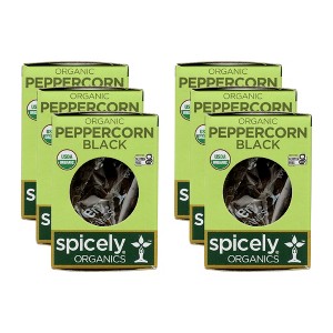 Spicely Organics - Organic Peppercorn - Black - Case of 6/.45 oz - 1 of 4