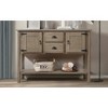 Airsurfer 48'' Sideboard Console Table with 2 Drawers and Cabinets and Bottom Shelf Storage Cabinet for Living Room Kitchen Dining Room - 3 of 4