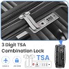 Wooakway Luggage 4 Piece Sets 14"/20"/24"/28", Hard Shell Lightweight TSA Lock Carry on Expandable Suitcase with Spinner Wheels - 2 of 4