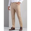 INSPIRE CHIC Men's Flat Front Formal Plaid Checked Patterned Chino Pants - 2 of 4