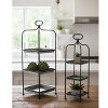 Set of 2 Metal Display Stands – 32 Inch Galvanized Trays by Kalalou - 3 of 3