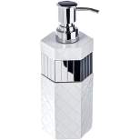 Creative Scents Quilted Mirror White Lotion Dispenser
