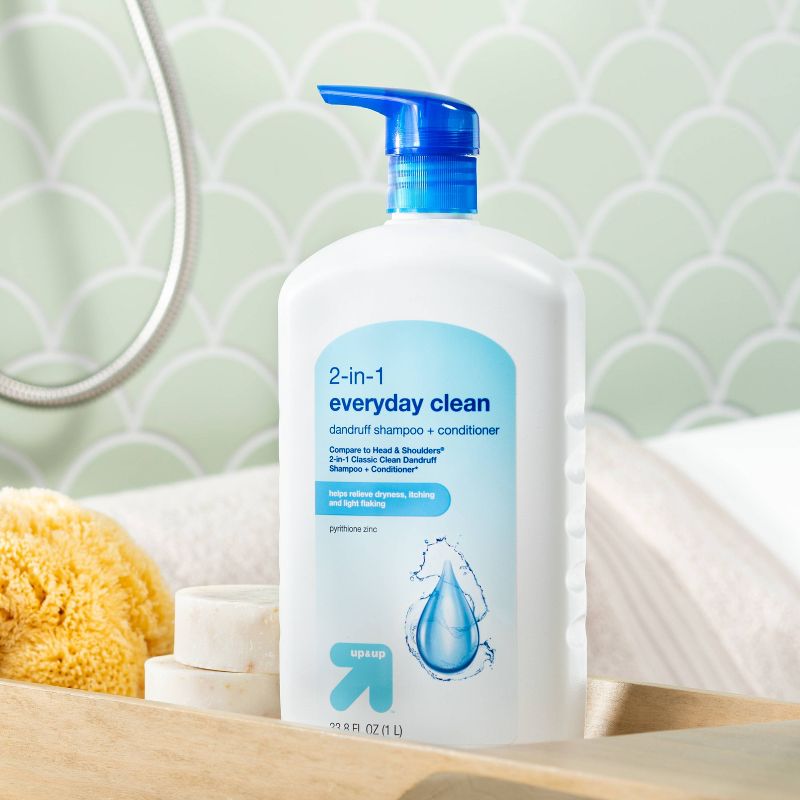 2-in-1 Everyday Clean Dandruff Shampoo + Conditioner - 33.8 fl oz - up &#38; up&#8482;, 3 of 6