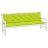 vidaXL Garden Bench Cushions 2 pcs Bright Green 78.7"x19.7"x2.8" Oxford Fabric - 3 of 4