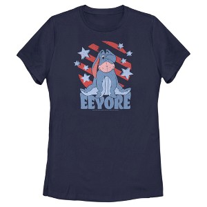 Women's Winnie the Pooh Star-Spangled Eeyore T-Shirt - 1 of 4