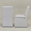 KINWELL 21"W Performance Fabric Dining Chair with Casters (Set of 2) - 4 of 4