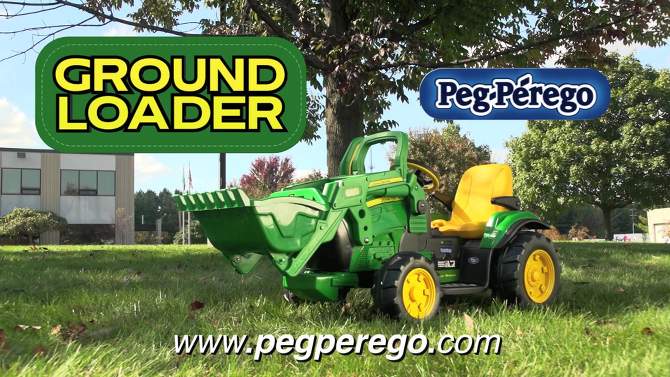 Peg Perego 12V John Deere Ground Loader Powered Ride-On, 2 of 11, play video