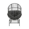 Coolbibila-Wicker Glider Chair For Outdoor, Patio Chair With Olefin Cushions, Patio Chair Wicker With Functional Glider Design - 2 of 4