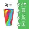 Silipint: Silicone Pint Glasses: 4 Pack Hippie Hops - 16oz Unbreakable Cups - 2 of 4