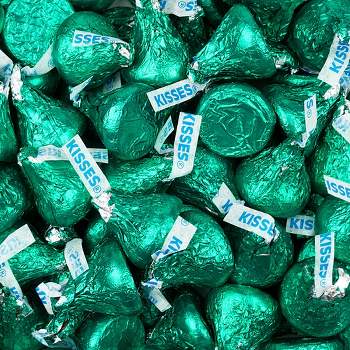 Green Hershey's Kisses Candy Milk Chocolates