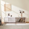 Whisen Furniture-Style TV Stand & Hidden Cat Litter Box & Cat Bed, House with Removable Sliding Door - 4 of 4