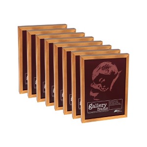 Ambiance Gallery Wood 1.5" Deep Picture Frames - 8×8" Pack of 8 Hand Leafed Antique Gold Wood Frames, Shatter-Resistant Acrylic Glazing & MDF Backing, - 1 of 4