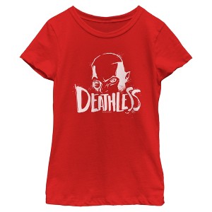 Girls Avatar: Fire and Ash Miles Quaritch Deathless Painting T Shirt - 1 of 4