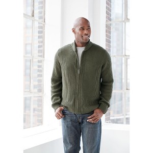 KingSize Shaker Knit Zip-Front Cardigan - 1 of 4