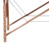 vidaXL Blue Foldable Massage Table 3 Zones with Wooden Frame - 4 of 4