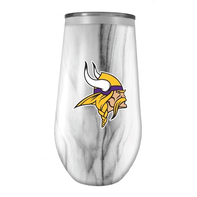 NFL Minnesota Vikings Tall Stemless Marble Tumbler - 16oz