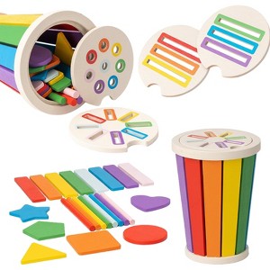 Etokfoks Montessori Wooden Color Sorting Toy 1 Set for Toddlers 1-3 ...