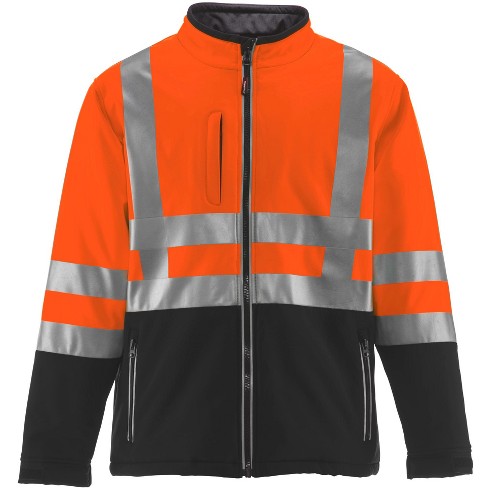 Refrigiwear Mens High Visibility Insulated Softshell Jacket With