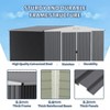 10x10 Shed for Outdoor Storage, Galvanized Steel Metal Tool Sheds House with Lockable Doors, Lock & Air Vent for Patio Garden Lawn - 4 of 4