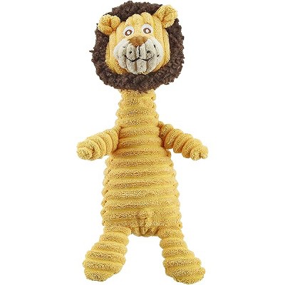 Outward Hound Squeakin' Squiggles Lion Plush Dog Toy