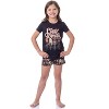 Harry Potter Girls' Stand Together Ron Hermione Sleep Pajama Set Shorts Black - 2 of 4
