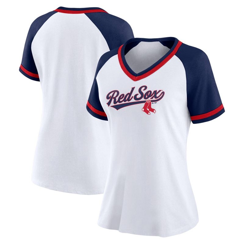MLB Boston Red Sox Women&#39;s Jersey T-Shirt, 1 of 4