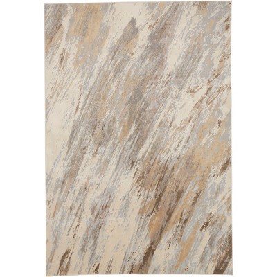 Parker Transitional Abstract Ivory/Tan/Brown Area Rug
