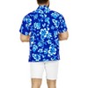 LA LEELA Men's Hawaiian Shirts Short Sleeve Button Down Shirt Floral Shirt Men Casual Vacation Summer Party Caribbean Shirts Funny - 3 of 4