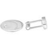 Pompeii3 Men's Stainless Steel Oval Polished 10.5mm Cufflink - 2 of 3