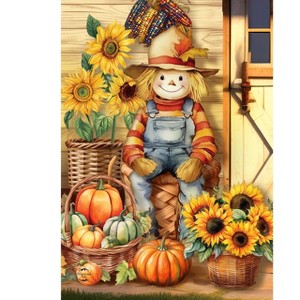 Briarwood Lane Fall Garden Flag 12x18 For Outdoor Country Scarecrow For Fall Garden Flag Flags For Outside - 1 of 4