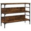 vidaXL Console Table Smoked Oak 39.4 in.x12.6 in.x29.5 in. Engineered Wood - 2 of 4