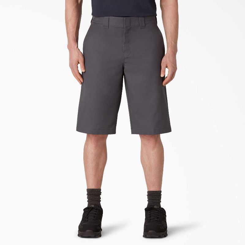 Dickies Cooling Active Waist Flat Front Shorts, 13", 1 of 2