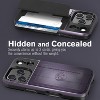 Vena vCommute For Apple iPhone 17 Pro Case Wallet, Case with Stand Leather Card Holder [Military Grade Drop Protection], Purple - 3 of 4