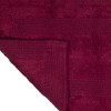 Cotton Bath Mat- Plush 100 Percent Cotton 24x60 Long Bathroom Runner- Reversible, Soft, Absorbent, Rug by Hastings Home (Burgundy) - 2 of 4