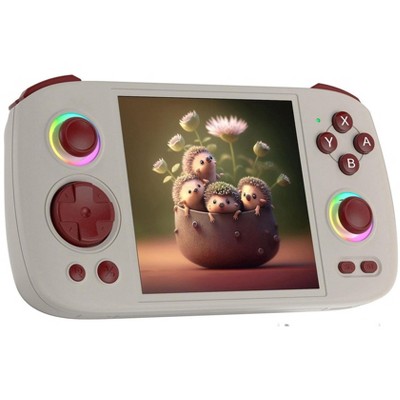 Voacle RG Cube Retro Handheld Game Console , Android 13 System Unisoc T820 Processor 3.95 Inch IPS Touch Screen 16 Million Color RGB Joystick (Gray)